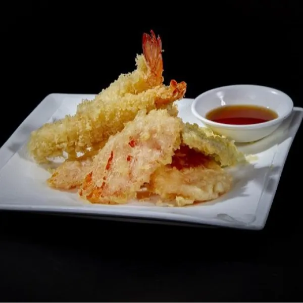 TEMPURAS DE GAMBAS Y VERDURAS